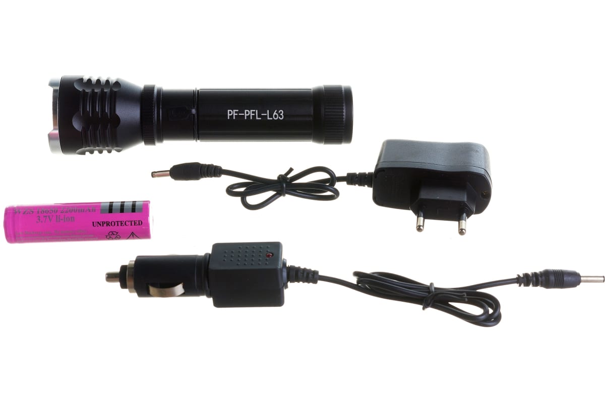 Ручной фонарь Следопыт Профи, 1L, zoom аккумулятор 220B+12B PF-PFL-L63 2