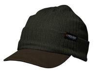 Кепка Prologic Peak Beanie Forest Green зелено-коричневая, трикотаж, арт.73769
