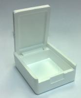 Мотыльница прямоугольная, 72x58x25мм, белая