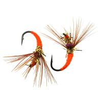 Мушка ЧР сакаса кебари Флюоресцентная кр Hayabusa №12