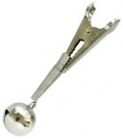 Бубенчик круглый одинарный (Salmo) с зажимом