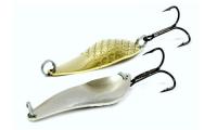 Блесна Колебалка Питер Атом-2 55мм 8г цв. желт-белый