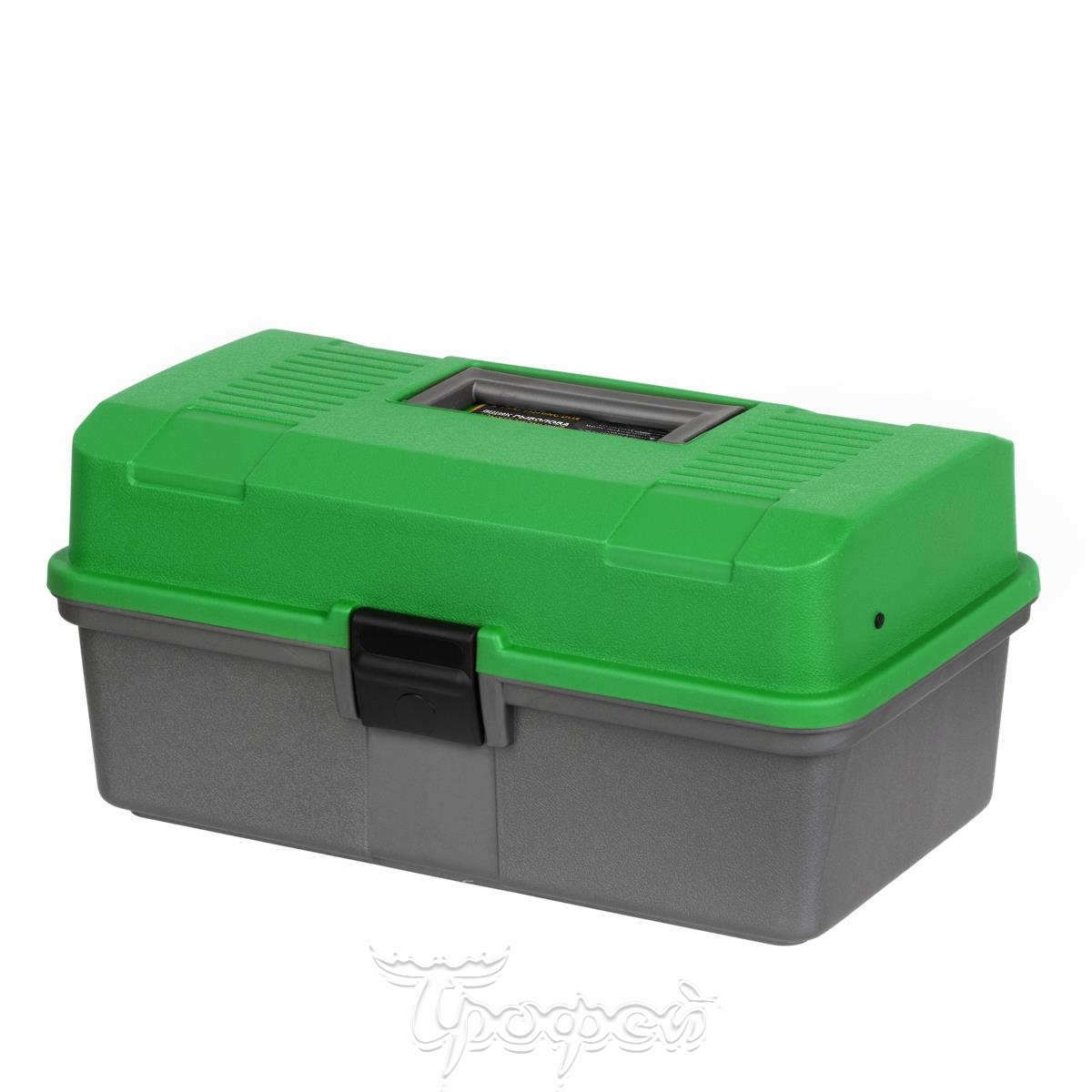 Ящик Helios рыболова двухполочный зеленый (T-HS-FB2-G)