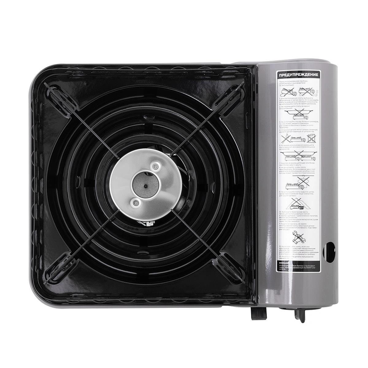 Плита газовая портат. в кейсе, горелка стальная с ветрозащитой (N-MS-3900DFW) NISUS 2