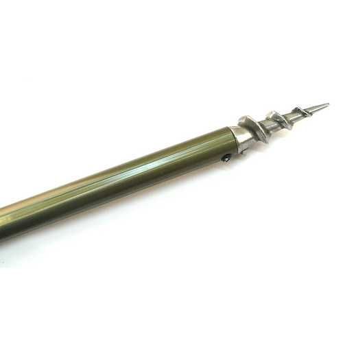 Подставка для удочки телескопическая с буром 1,5м под съемную головку