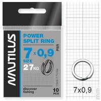 Кольцо Nautilus заводное усиленное Power split ring 7х0,9мм тест 27кг