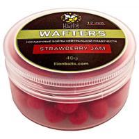 Бойлы нейтральной плавучести Wafters LION BAITS STRAWBERRY JAM Клубника 12мм 40гр