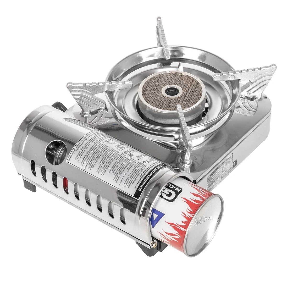 Плита газовая портат. в кейсе, горелка керамическая, ветрозащита (N-MS-8000ASC) NISUS 2