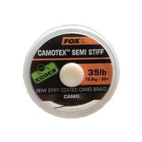 FOX полужесткий поводковый материал в оплетке Camotex Semi-Stiff EDGES 20м 35