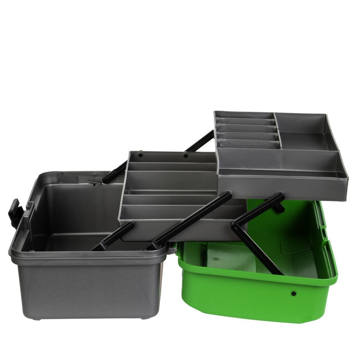 Ящик Helios рыболова двухполочный зеленый (T-HS-FB2-G)2