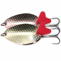 Блесна шумовая Namazu Iron-J 24гр. цвет 02-03 (латунь-медь)