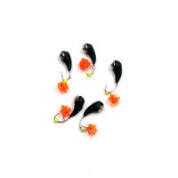 Мормышка вольф. безнасад Яман Уралка с отв. с коронкой из никеля