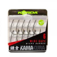 KORDA Крючок Kamakura Wide Gape №6 с бородкой 10шт 1