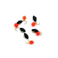 Мормышка вольф. безнасадочная ЯМАН Овсинка с латунной коронкой, d-4 мм