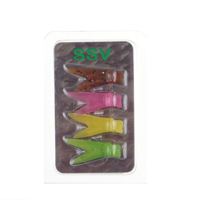 Сменный хвостик Silver Stream для воблеров PLOTVA TWIN (4шт) mix