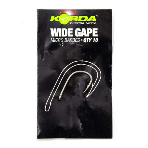KORDA Крючок Wide Gape №2 с бородкой1