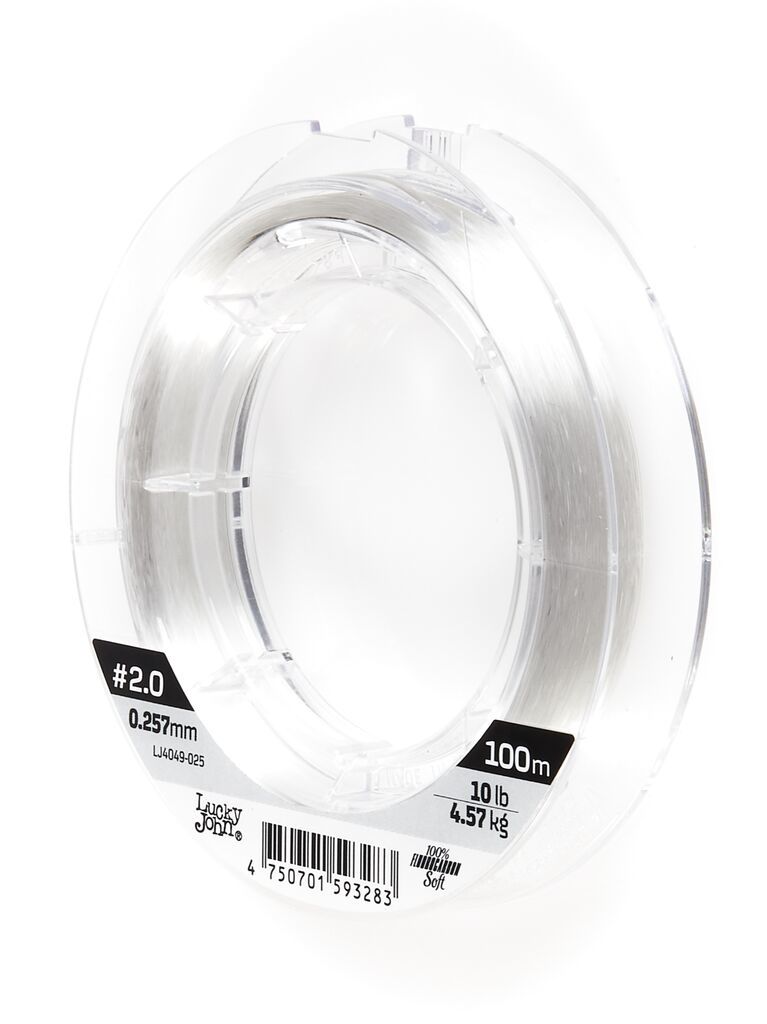Леска Lucky John FLUOROCARBON Soft 100м 0,257мм 4,57кг