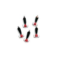 Мормышка ЯМАН  вольф. бн. Черт с петлей с медной коронкой (длинный) в асс