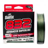 Леска SUFIX плетеная 832 Braid 120м 0,28мм 22,8кг зеленая
