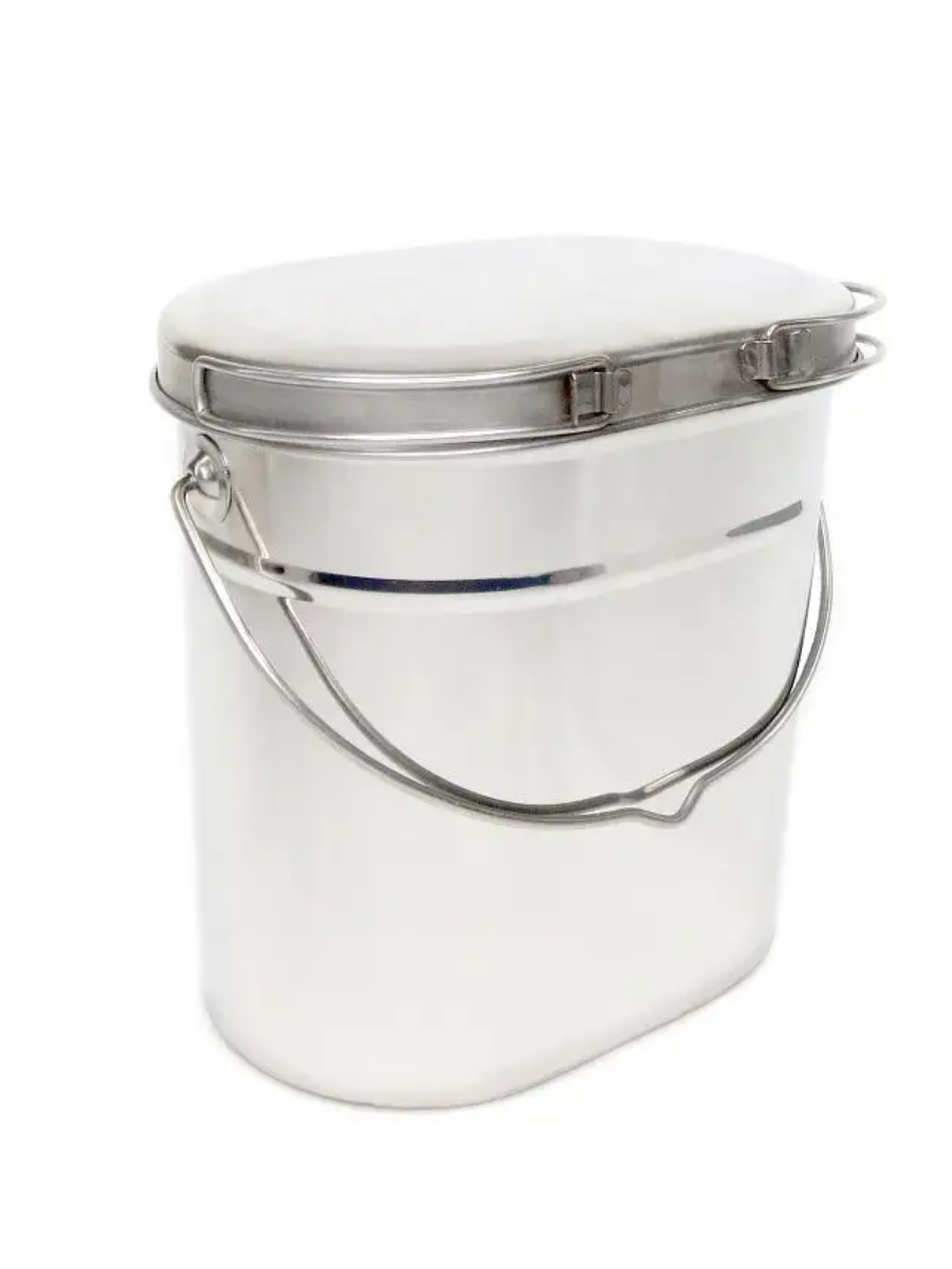 Котелок высокий 5,0 л. крышка с ручками