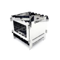 Печь-щепочница СЛЕДОПЫТ, нерж.сталь, 154х154х150 мм