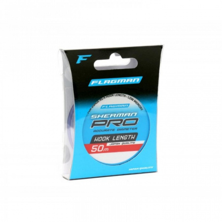 Леска Flagman Sherman Pro Hook Length 50м 0.181мм 1
