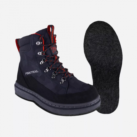 БОТИНКИ FINNTRAIL GREENWOOD CAMOSHADOWBLACK НА ВОЙЛОЧНОЙ ПОДОШВЕ