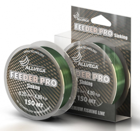 Леска монофильная ALLVEGA Feeder Pro 150м 0,20мм